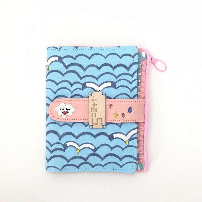 *wink clouds in the folder and passport sets* - Wallets - Cotton & Hemp Blue