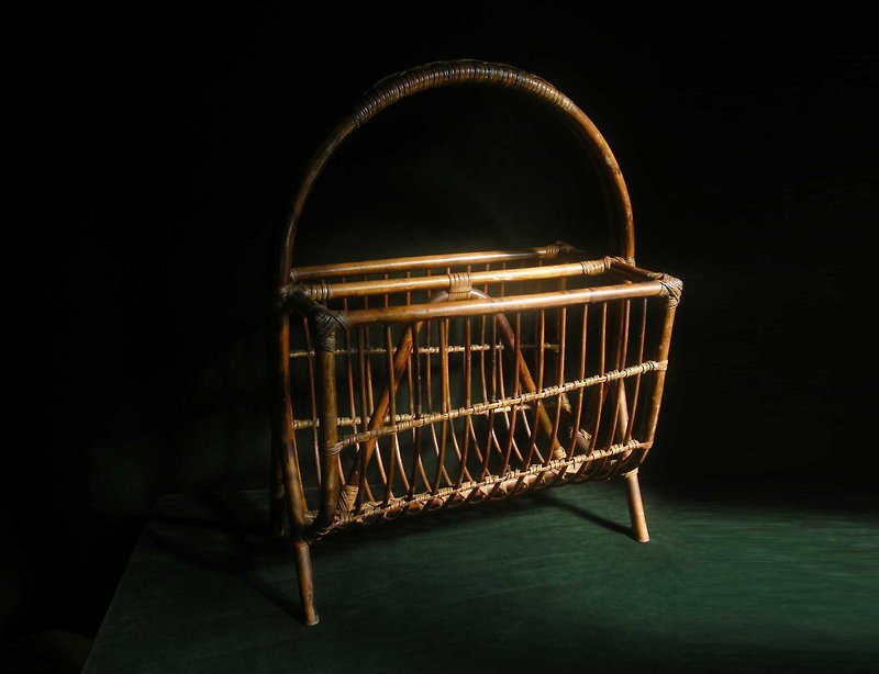 【OLD-TIME】Early Old Taiwan Rattan Second-hand Bookshelf*Post Office Only* - Storage - Other Materials 