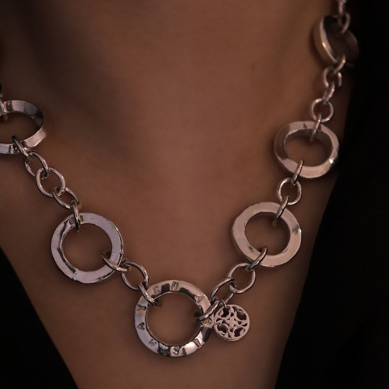 Original sterling silver handmade bubble necklace - สร้อยคอ - เงินแท้ สีเงิน