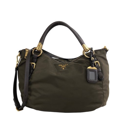 USED※プラダPRADAバッグ☆ハンドバッグ★ナイロンバッグ★プラダ　カーキ PRADA(プラダ) / バッグ/ナイロン/カーキ/プラダ | 中古品の販売