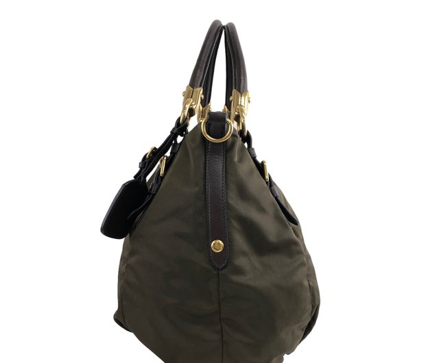 日本直送 名牌中古包 】PRADA プラダ ロゴ ショルダーバッグ