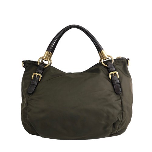PRADA　プラダ　ヴィンテージ　ナイロンハンドバッグ　カーキ系 07c5c8c79d705a102926fbb89c0ec4