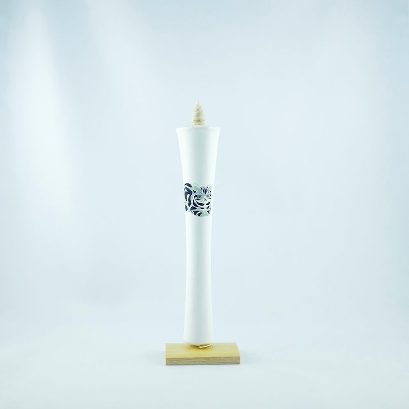 [Kyoto Fushimi Kyo Candle] The world is a cat joint limited edition NMR-1513 - Candles & Candle Holders - Wax White