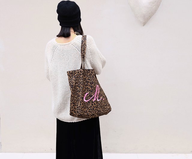 【オシャレで機能的】Aelfric Eden★大容量ヒョウ柄トートバッグ Aelfric Eden》ヒョウ柄トートバッグ (Aelfric Eden/トート