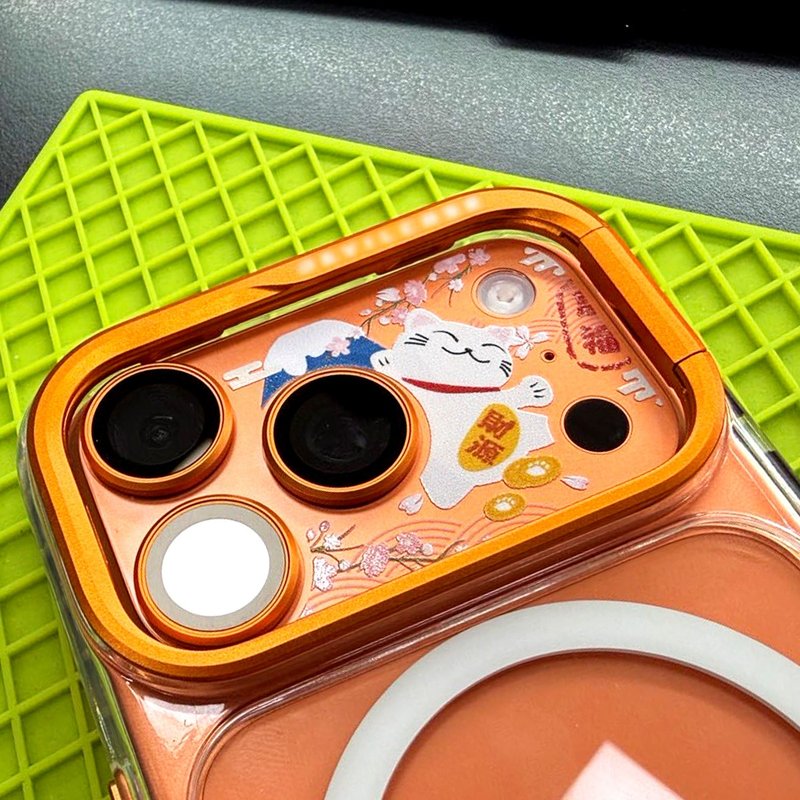 INS Style-Colored Lens Base Protect for iPhone17 Pro/Max - Phone Cases - Plastic 