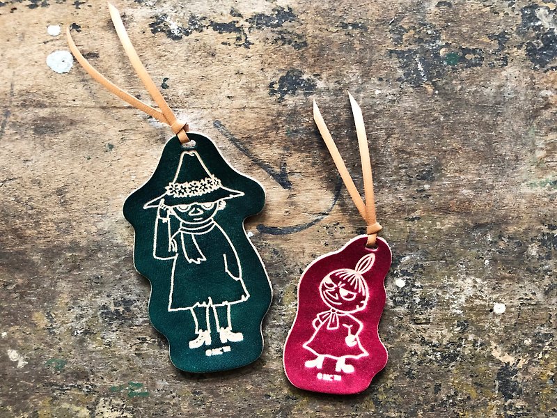 #Finished Product Manufacturing Hand-dyed MOOMINx Hong Kong Leather Ami Slick Bookmarks Officially Authorized - Bookmarks - Genuine Leather Multicolor