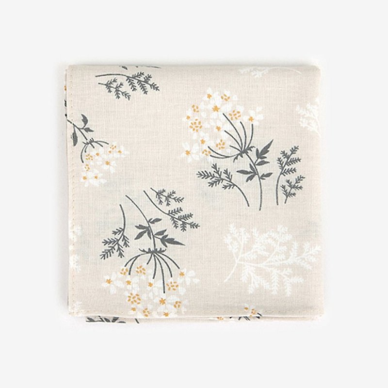 Nordic wind cotton handkerchief 38 lace flower, E2D03015 - ผ้าเช็ดหน้า - ผ้าฝ้าย/ผ้าลินิน 