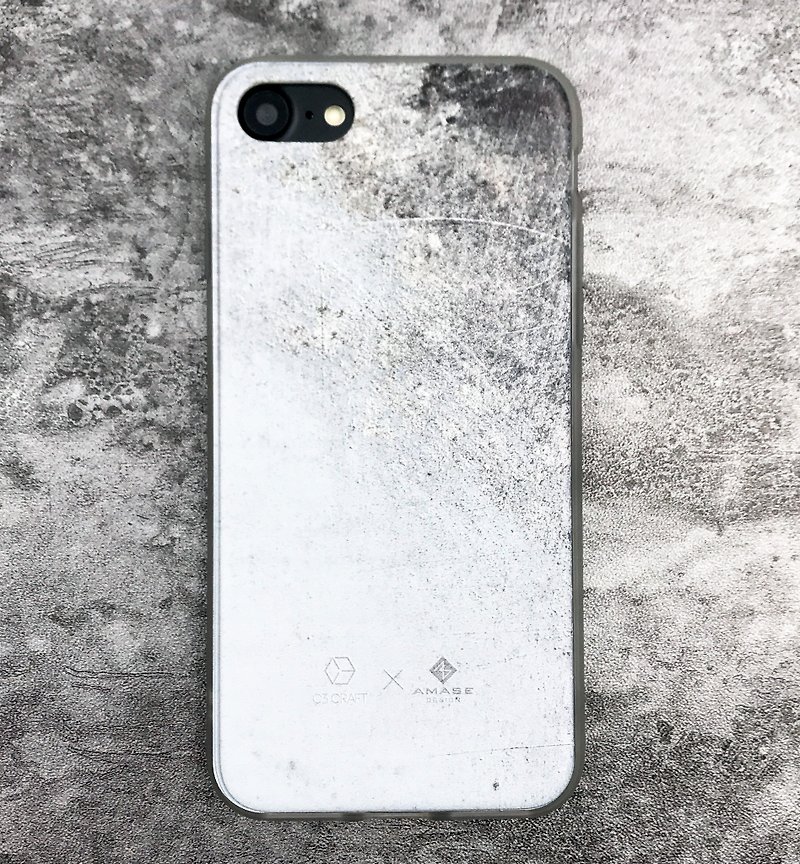 Scratch Concrete Smartphone Case (iPhone) - เคส/ซองมือถือ - พลาสติก สีเทา
