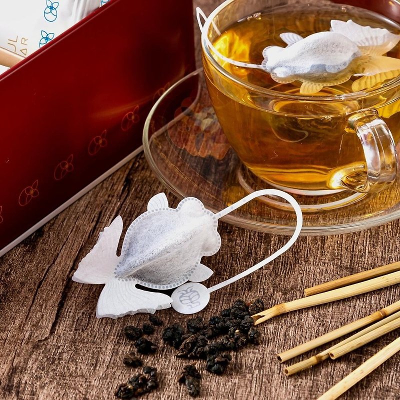 Alishan Jin Xuan Oolong Tea – butterfly goldfish tea bag (10pcs) - ชา - พืช/ดอกไม้ 