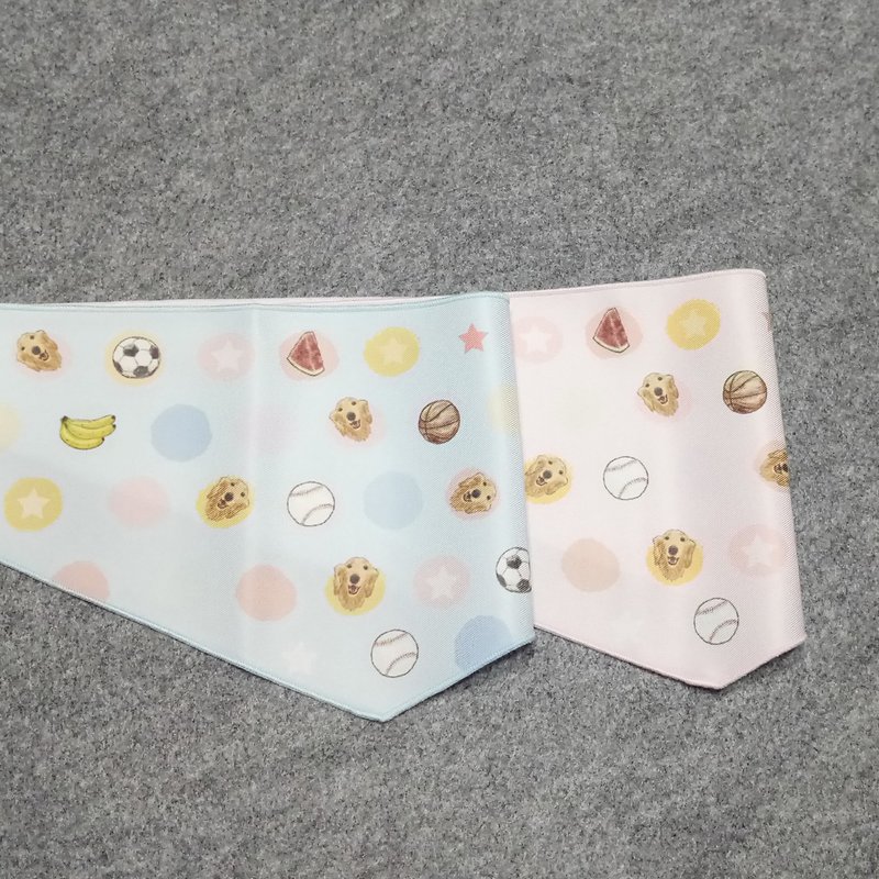 Cream Sausage_Single Side_Pet Scarf (Tie Type) - Clothing & Accessories - Polyester 