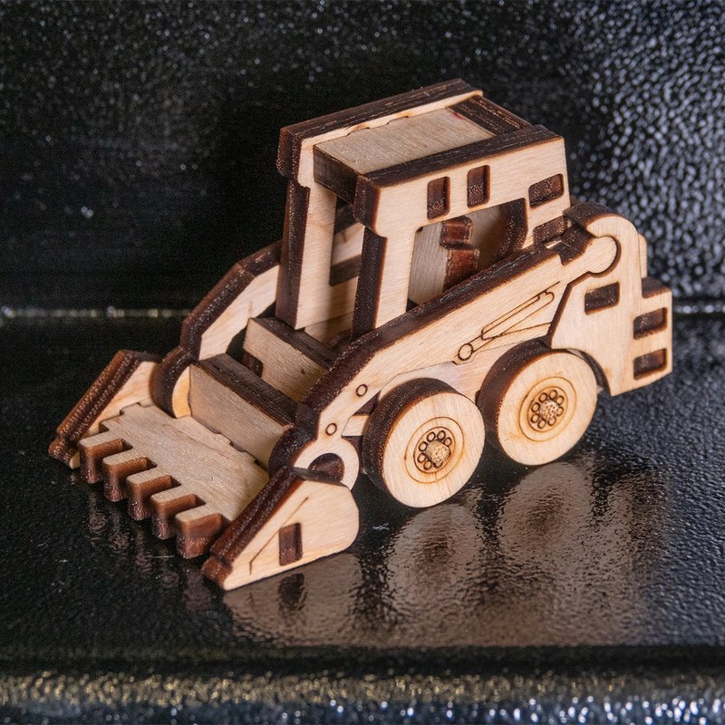 【簡單製造】世界車輛積木系列 | 鏟裝機 - 桌遊/牌卡 - 木頭 