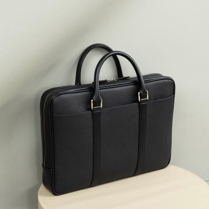 Leather Laptop Bag for MacBook Air or Pro 13 inch - 電腦包/筆電包 - 真皮 黑色