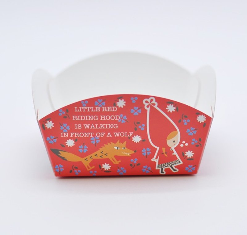 [Kato Shinji] Hand-made dessert carton packaging series ★ Little Red Riding Hood and Big Wild Wolf (10 pcs) - วัสดุห่อของขวัญ - กระดาษ สีแดง