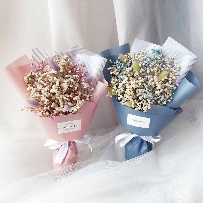 Journee micro sweet starry dry bouquet / graduation bouquet Valentine's Day gift birthday gift - ช่อดอกไม้แห้ง - พืช/ดอกไม้ 