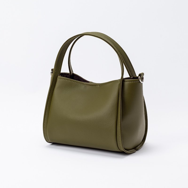 Duoduo Crossbody Handbag - Matcha Green - กระเป๋าแมสเซนเจอร์ - หนังเทียม สีเขียว