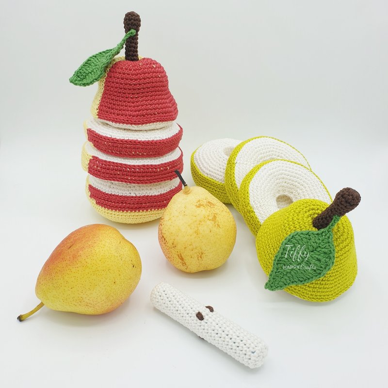 COMBO PACK Pear Stacking Toy Pattern PDF - 手工藝教學/工具書 - 其他材質 