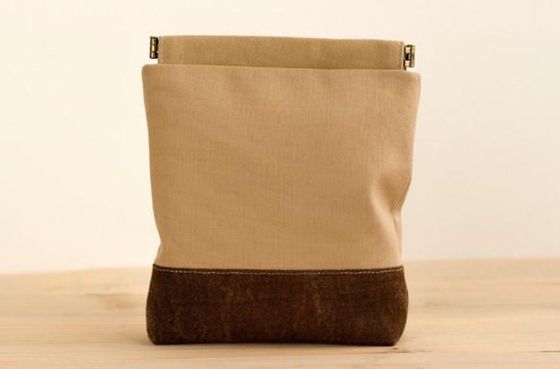 Pouch, Cosmetic pouch, Ditty bag  No.15 - Toiletry Bags & Pouches - Cotton & Hemp Khaki