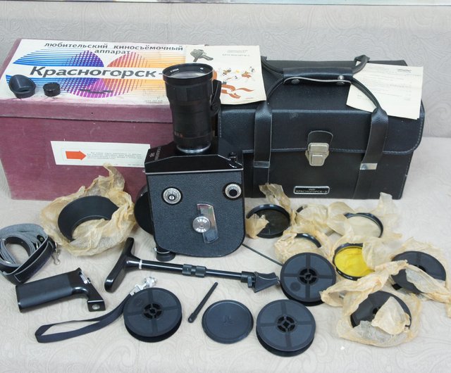 16mm MOVIE CINE CAMERA SET KRASNOGORSK-3 (METEOR 5-1 レンズ