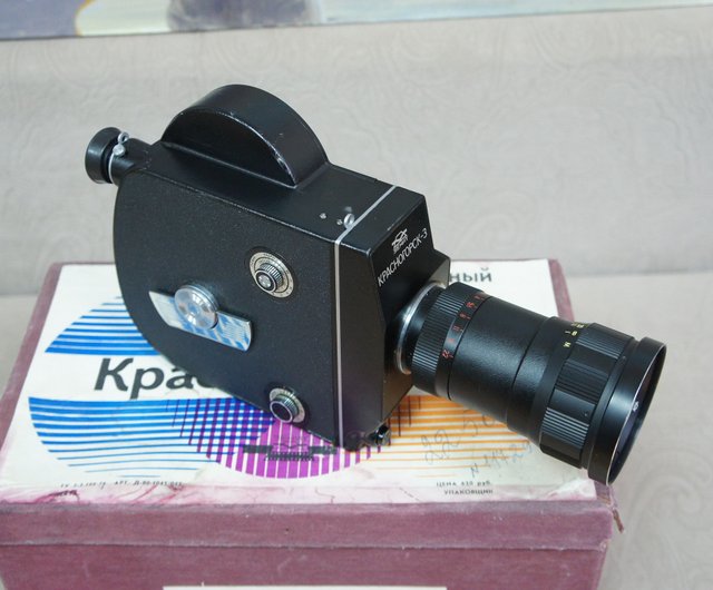 16mm MOVIE CINE CAMERA SET KRASNOGORSK-3 (METEOR 5-1 レンズ