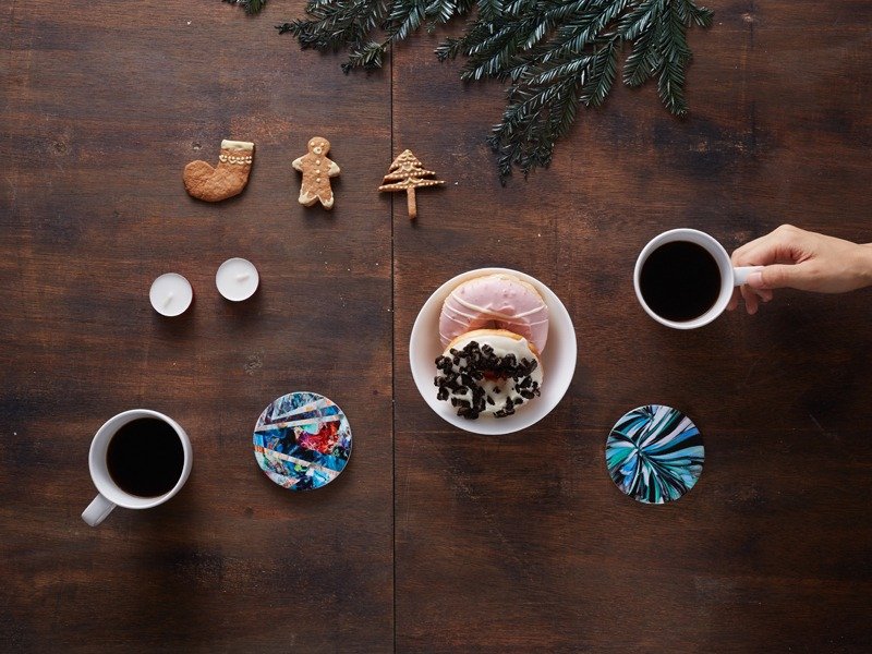 Snupped Ceramic Coaster - 組合2入禮物 - 陶瓷杯墊 - 杯墊 - 其他材質 