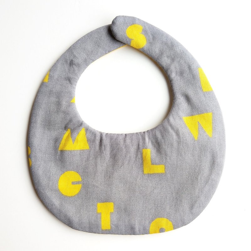 Eight-layer yarn bib pocket - letter totem pocket - ผ้ากันเปื้อน - ผ้าฝ้าย/ผ้าลินิน 
