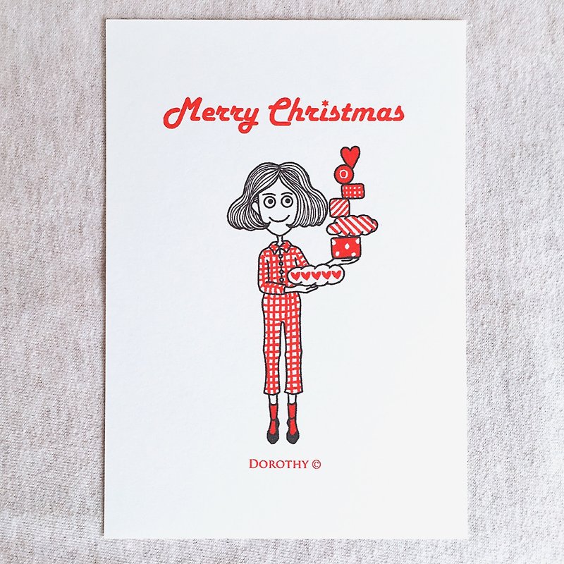 Christmas postcard - M6 - การ์ด/โปสการ์ด - กระดาษ หลากหลายสี