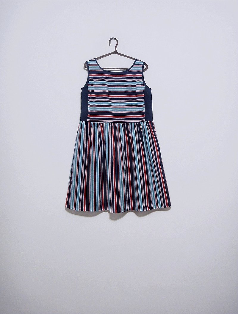 Line Series #2 Dresses - One Piece Dresses - Cotton & Hemp Multicolor