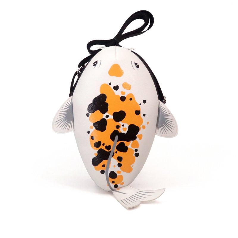 Koifish crossbody bag is compact for carrying mobile phones and other essentials - 其他 - 人造皮革 白色