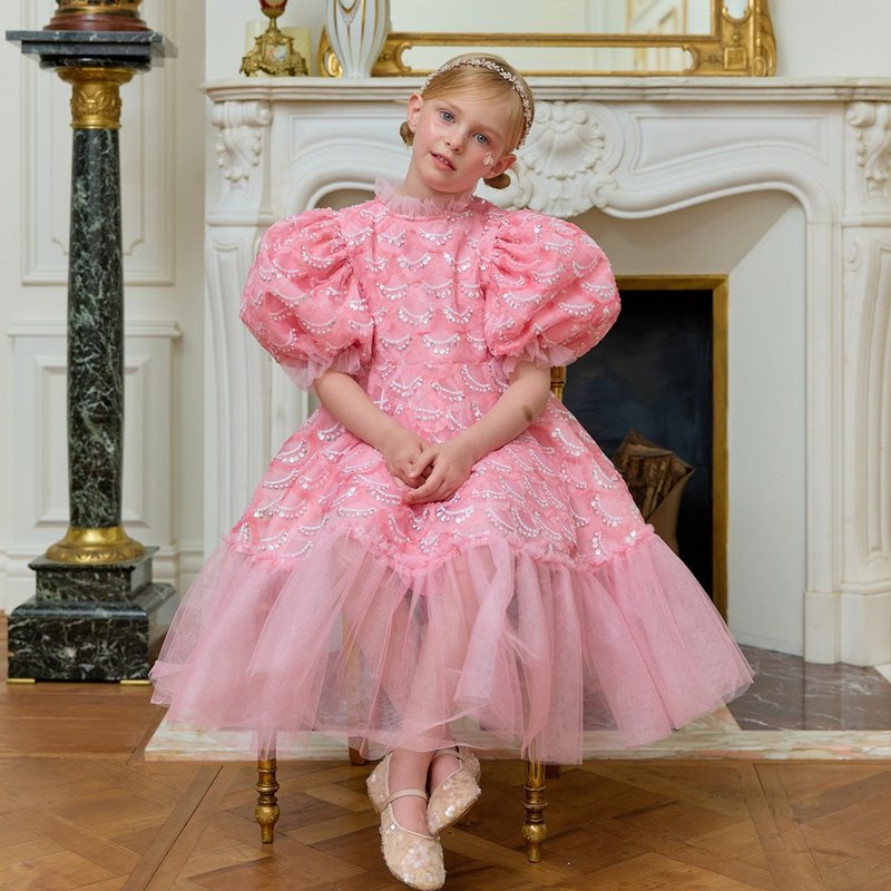 Fairy Glow Dress-Rosy Pink - 男/女童禮服 - 其他材質 