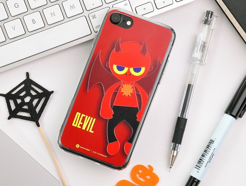 ハロウィーンキャラクターデザイナーカスタムメイドiPhone 8 / iPhone 8 Plus iPhone 7/7 Plus Case  -  Devil - スマホケース - プラスチック レッド
