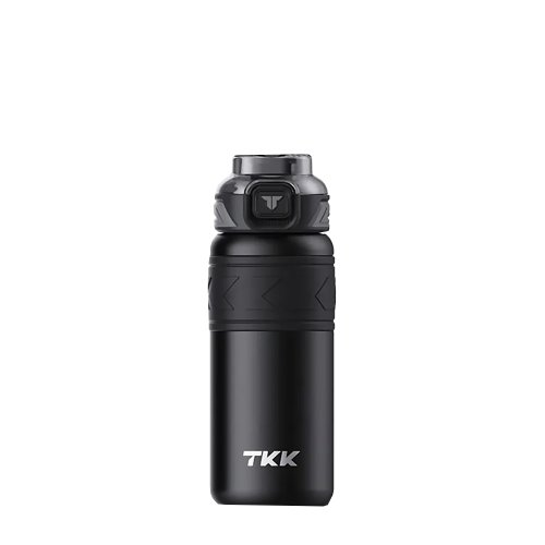 TKK專業運動水壺 臺灣代理 【TKK】邁越系列 316不鏽鋼 直飲+吸管 保溫運動水壺500ML-玄鐵黑