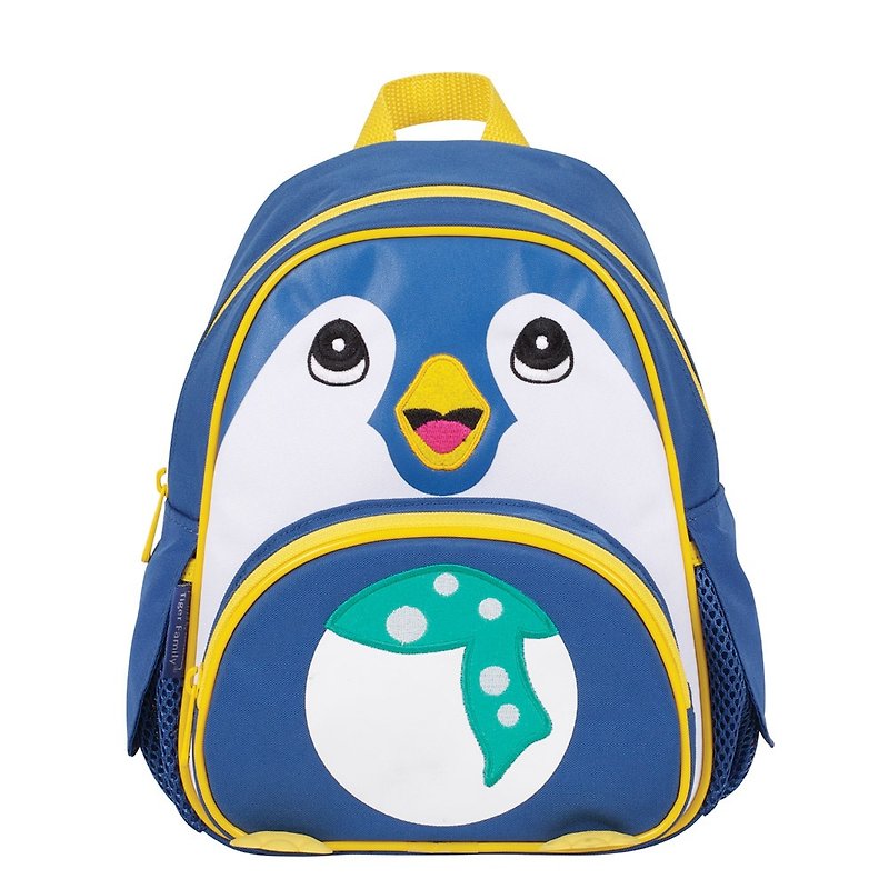 TigerFamily children cartoon backpack - Blue Penguin - Bibs - Other Materials Blue