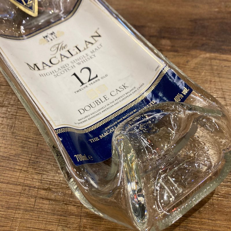 The Macallan 12 Year Old Blue Label Coffee Label Whiskey Bottle Tray