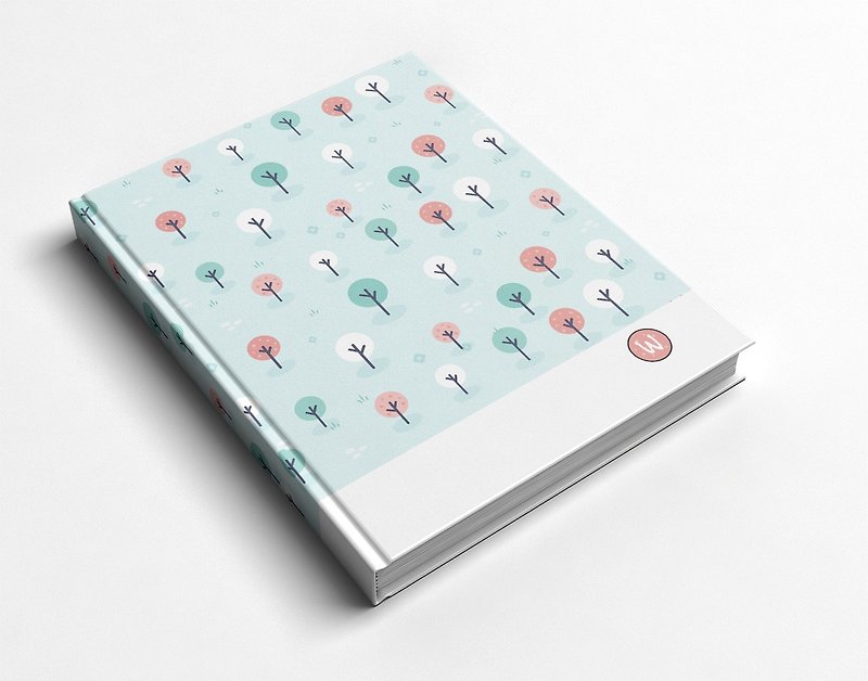 Blue Tree Forest Handmade Book/Notebook/Handbook/Diary-Rococo Strawberry WELKIN Christmas - สมุดบันทึก/สมุดปฏิทิน - กระดาษ 