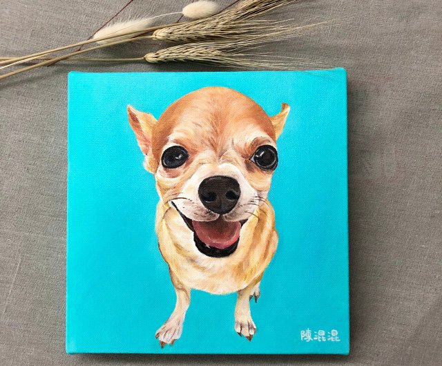カスタマイズされたペットの絵/犬の油絵/ペットのような顔の絵 カスタマイズされたペットの絵/犬の油絵/ペットのような顔の絵