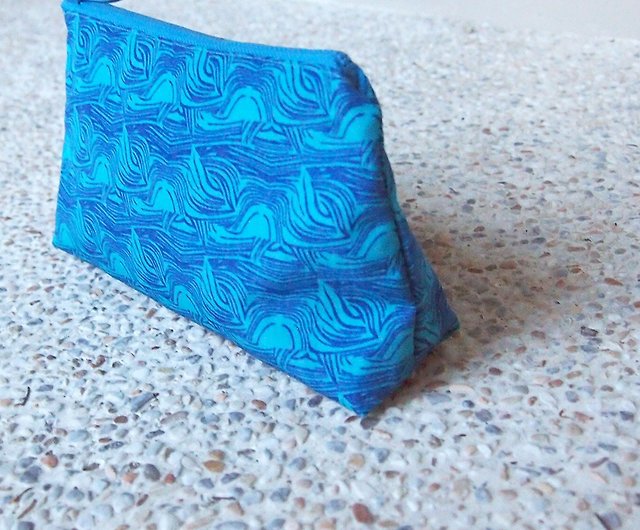 Waterproof Handmade Storage Cosmetic Bag-Ocean Wave