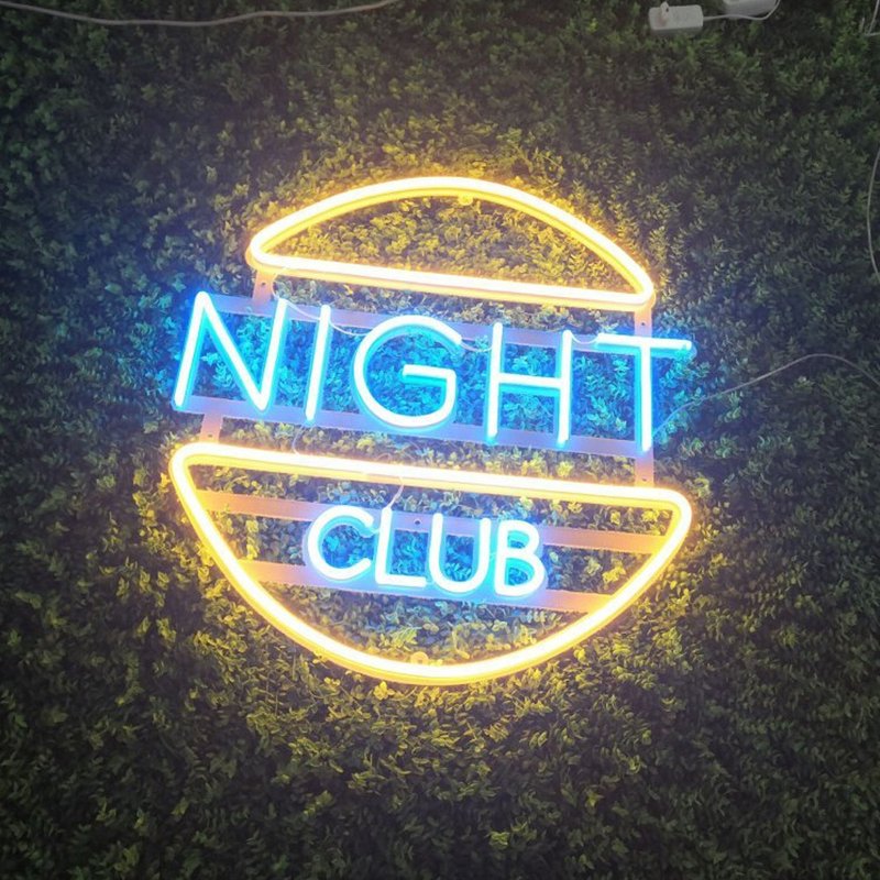 Night Club霓虹燈LED發光字Neon Sign手作客製化禮物設計燈飾 - 燈具/燈飾 - 壓克力 透明