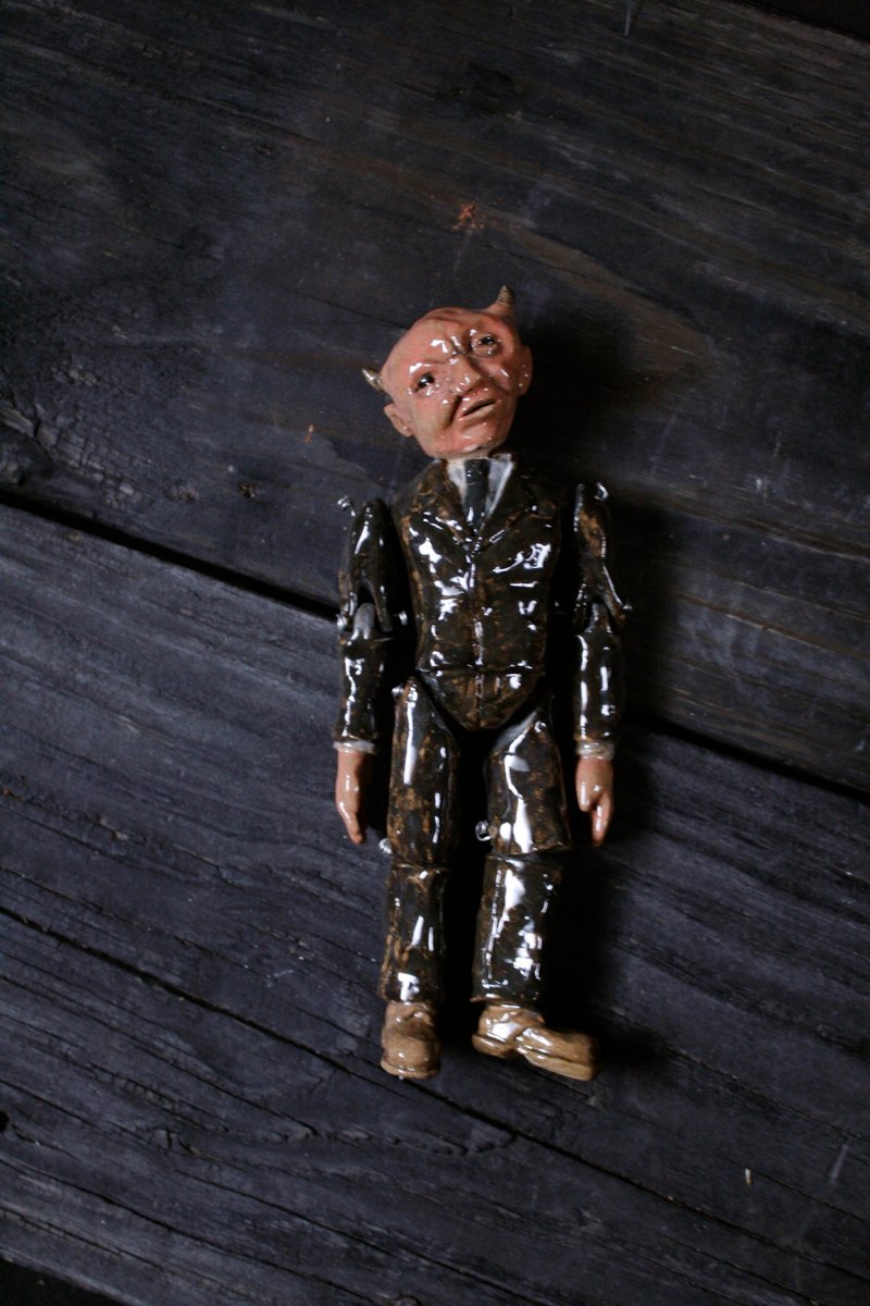 地獄的業務阿德勒 (高18cm 陶瓷 陶偶 手工玩偶) - 公仔/玩偶 - 陶 