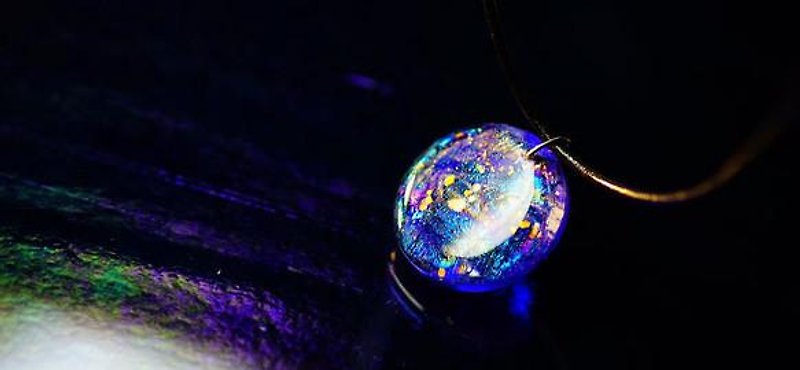 [Made to order] The mysterious blue universe - สร้อยคอ - โลหะ 