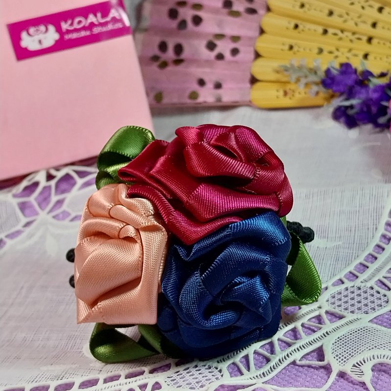 Forest series handmade jewelry rose flower hairband - เครื่องประดับผม - วัสดุอื่นๆ 