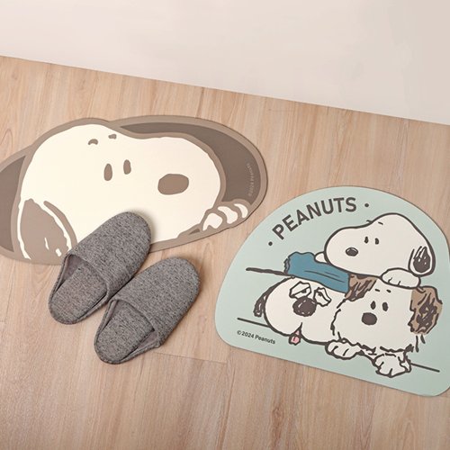 NORNS Peanuts史努比軟式吸水地墊-正版授權 Snoopy Olaf 腳踏墊