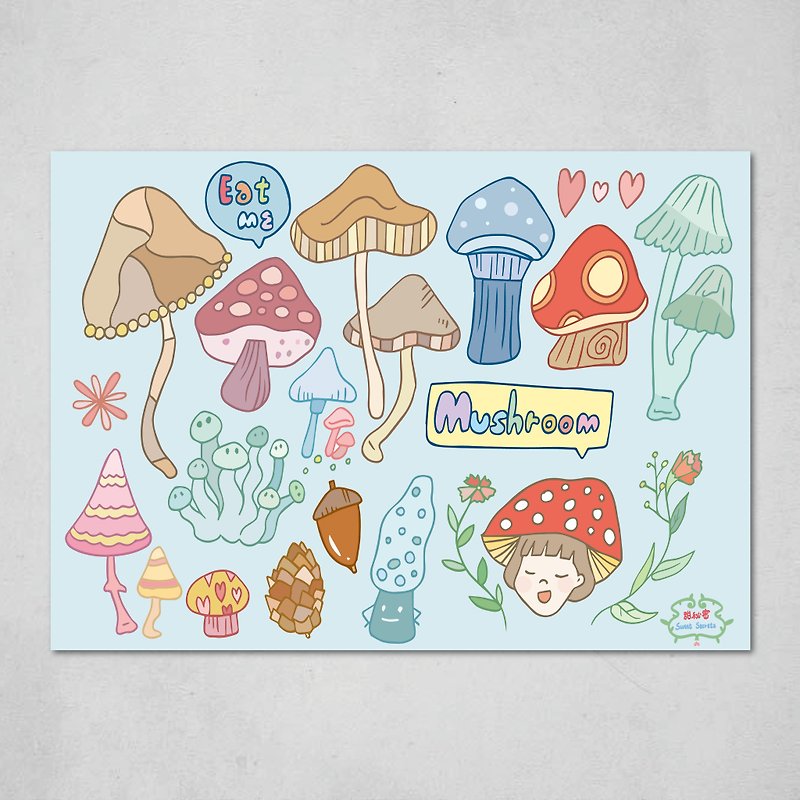 Little Mushroom World / Postcard - การ์ด/โปสการ์ด - กระดาษ 