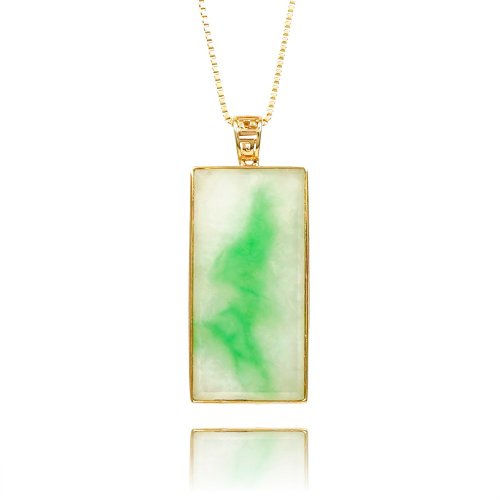 正佳珠寶 Gemsrich Jewelry 【正佳珠寶】翡翠 頂級冰種飄陽綠 3.2g 平安無事牌 天然A貨翡翠