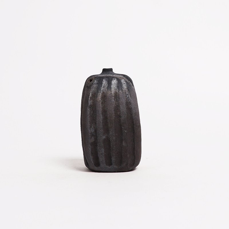 Mingya Kiln l Wood-fired American black soil carved inkstone droplets - อื่นๆ - ดินเผา สีดำ