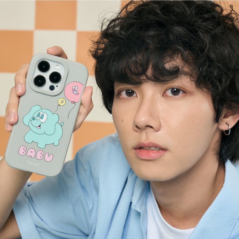 KINGJUN BABU LOVE峽谷強悍MagSafe iPhone手機殼 - 手機殼/手機套 - 矽膠 卡其色
