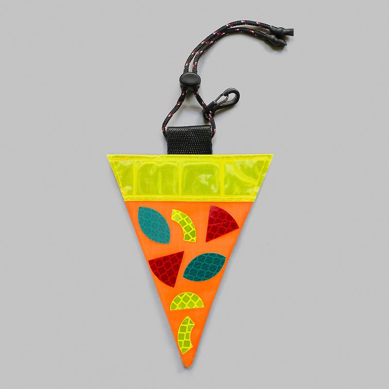 Hand-made Reflective Salty Pie-Italian Sausage Flavor Night Reflective Charm Safe on the Road - Bikes & Accessories - Waterproof Material Orange