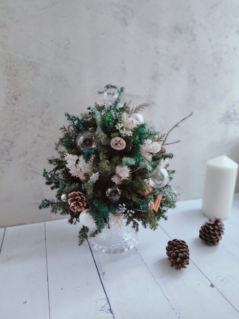 Christmas Gift-Eternal Christmas Tree Gift Exchange Christmas Decoration - Dried Flowers & Bouquets - Plants & Flowers Green