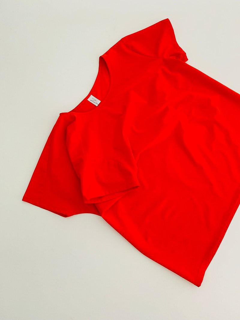 Coral 3 sleeves top - เสื้อผู้หญิง - เส้นใยสังเคราะห์ 