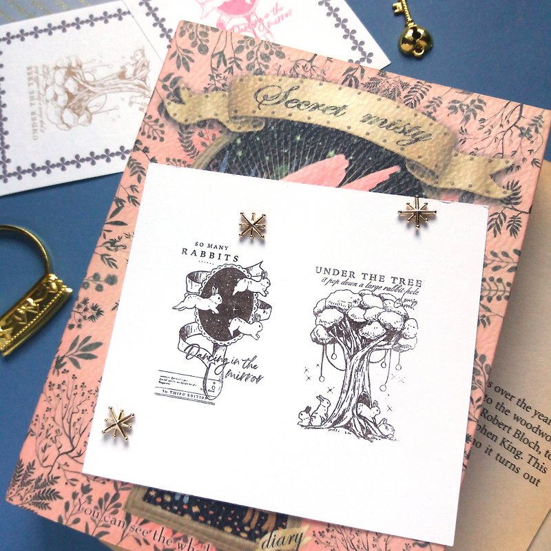 Pre-Order - Alice Rabbit Stamp Part 1 - Stamps & Stamp Pads - Wood 