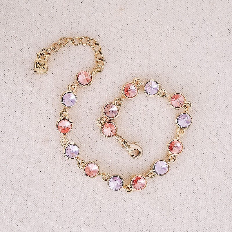 SWAROVSKI Swarovski crystal bracelet sweet dream - Bracelets - Other Metals Pink